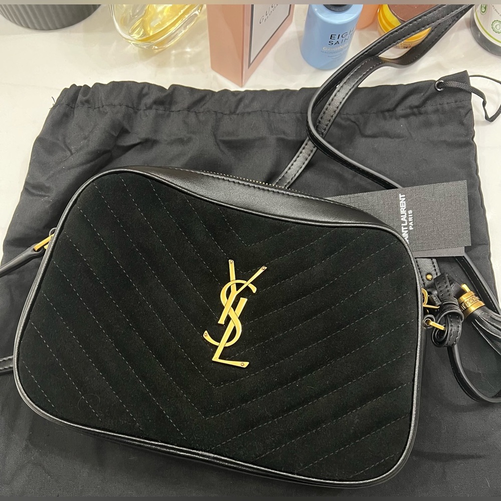 YSL Lou Suede Camera Bag. Great condition!!